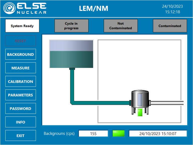 LEM software main panel